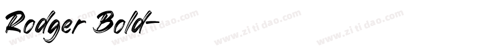 Rodger Bold字体转换